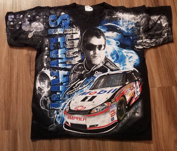 2000s Medium Nascar Shirt, Tony Stewart Shirt, Mobil 1 Shirt 
