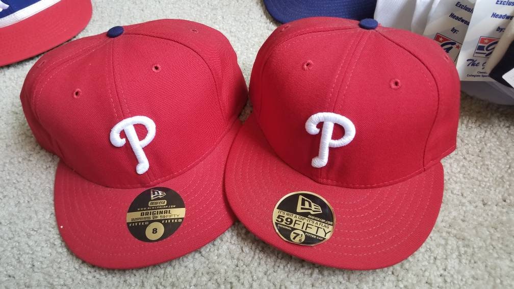 New 90s Vintage Philadelphia Phillies Era Fitted Hat Size 7 7