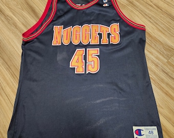 90's Mahmoud Abdul-Rauf Denver Nuggets Champion NBA Jersey Size 48