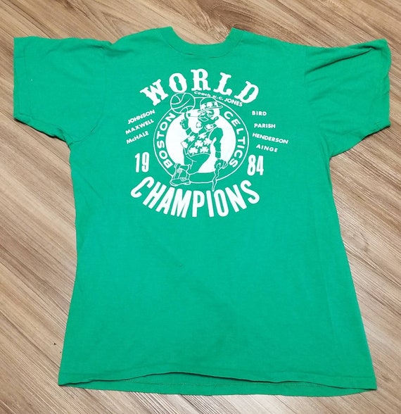 19x26,1984 Celtics Shirt, SMALL Boston Celtics Shirt,80s Celtics 