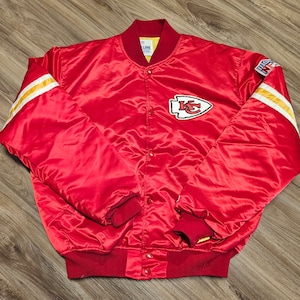Vintage 1990s Kansas City Chiefs Starter Full Zip Arm Logos
