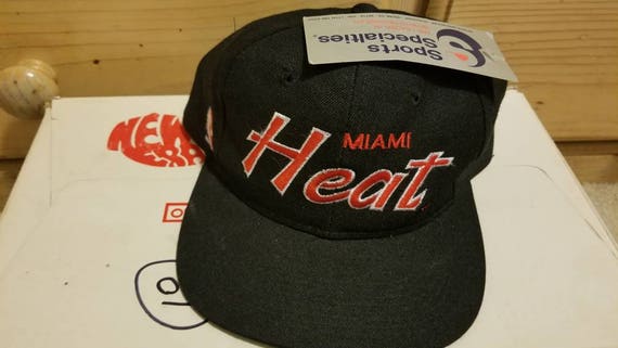 NWT 90s Miami Heat snapback hat,vtg hat, vintage h