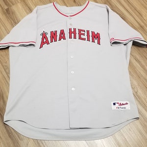 2000s Anaheim angels jersey,california angels jersey, LA angels  jersey,vintage angels jersey,angels majestic authentic jersey size 56