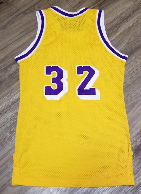 80s ヴィンテージ Sand- Knit NBA LAKERSユニフォーム Vintage 80s Sand Knit Magic Johnson LOS ANGELES LA LAKERS
