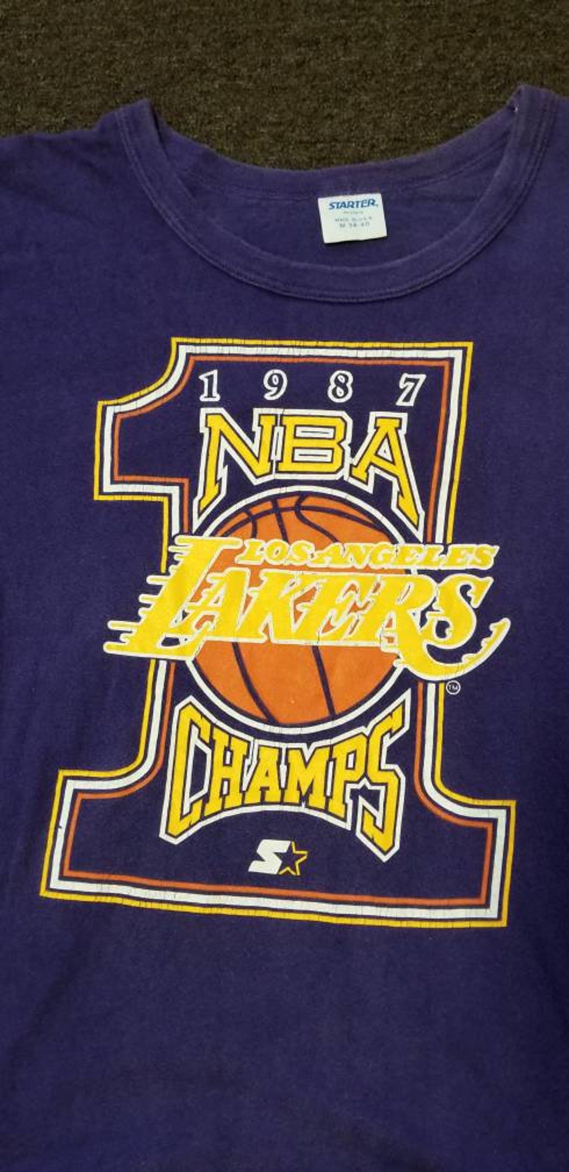 1987 vintage small LA Lakers shirt nba finals shirt magic | Etsy