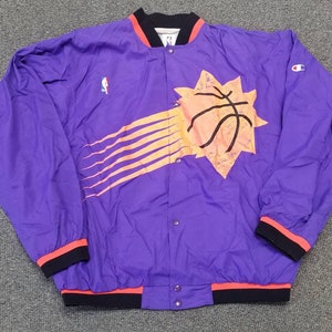 Phoenix Suns Mitchell & Ness Hardwood Classics 75th Anniversary Authentic  Warmup Full-Snap Jacket - Black