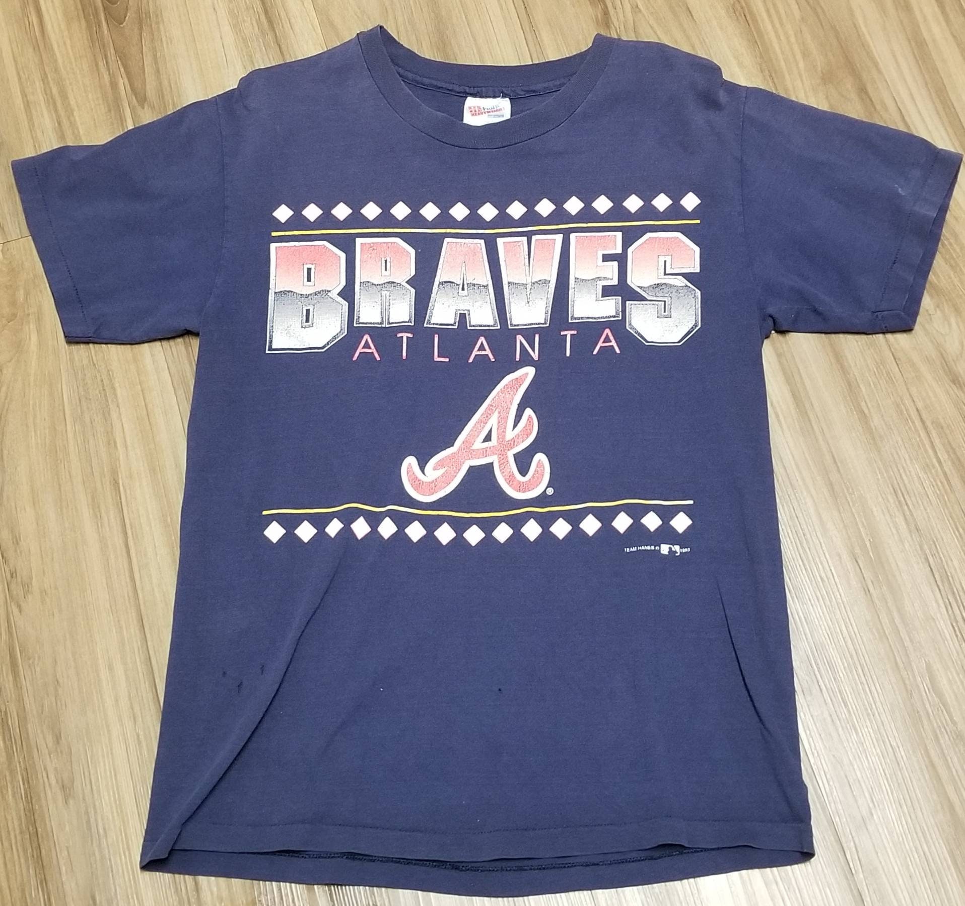 1993 Atlanta Braves Shirtvintage Atlanta Braves Shirt 90s -  Denmark