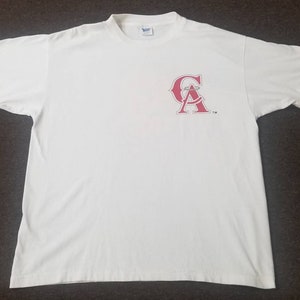 MLB Los Angeles Anaheim Angels red blue XL extra-large T-shirt Shirt c11