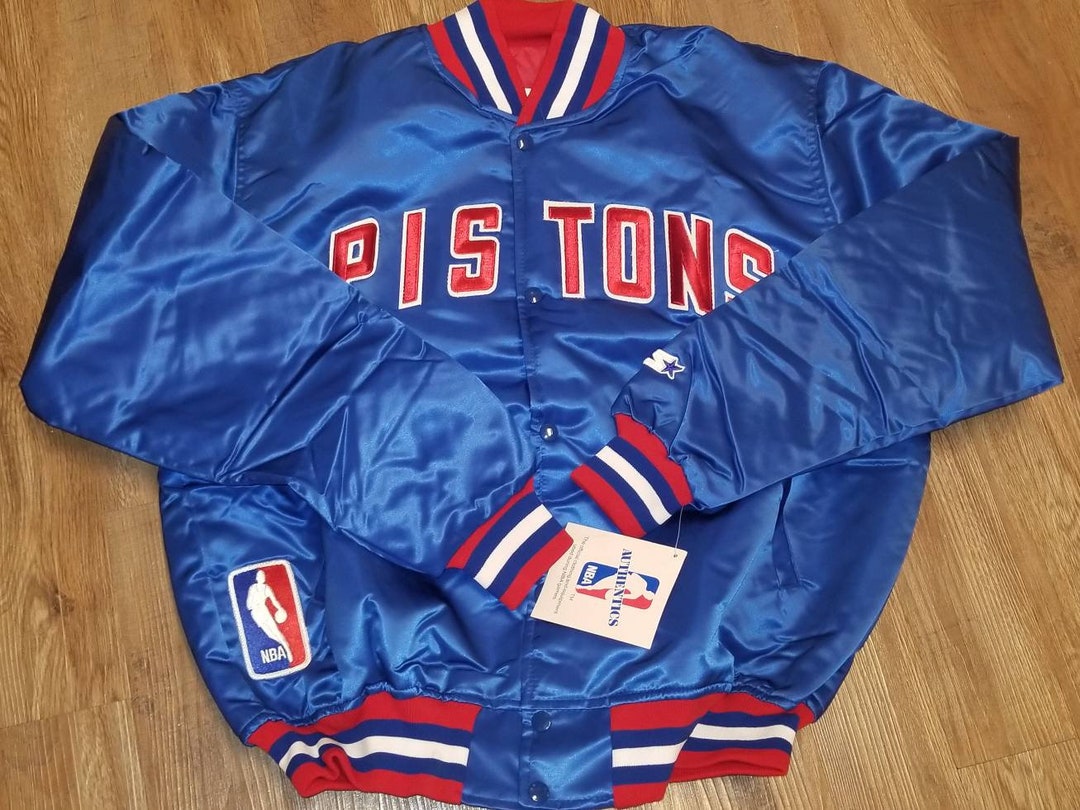 Vtg Detroit Pistons Letterman Jacket s44 NBA Bad Boys Dennis Rodman Jordan  Bulls