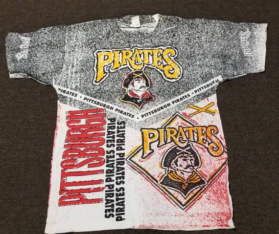 Mens Large 1991 Pittsburgh Pirates Shirt Pirates Big Print 