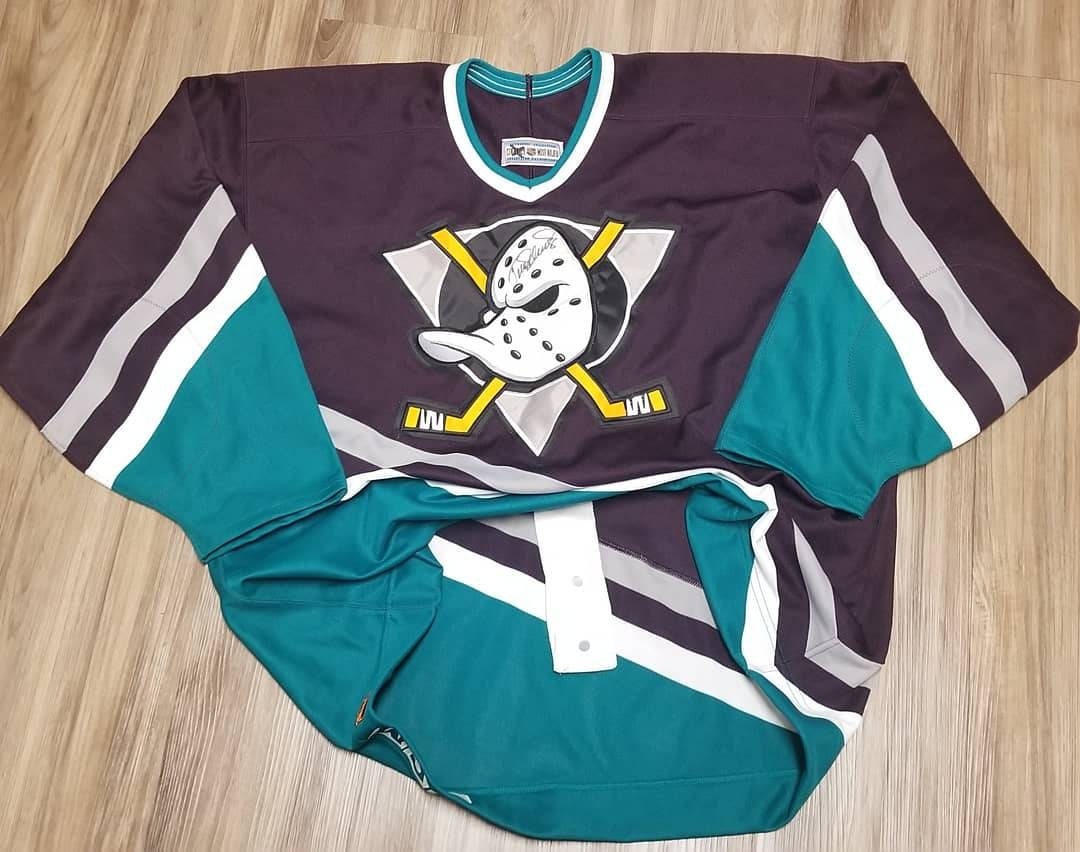 CustomCat Anaheim Mighty Ducks Retro 90's NHL T-Shirt White / 4XL