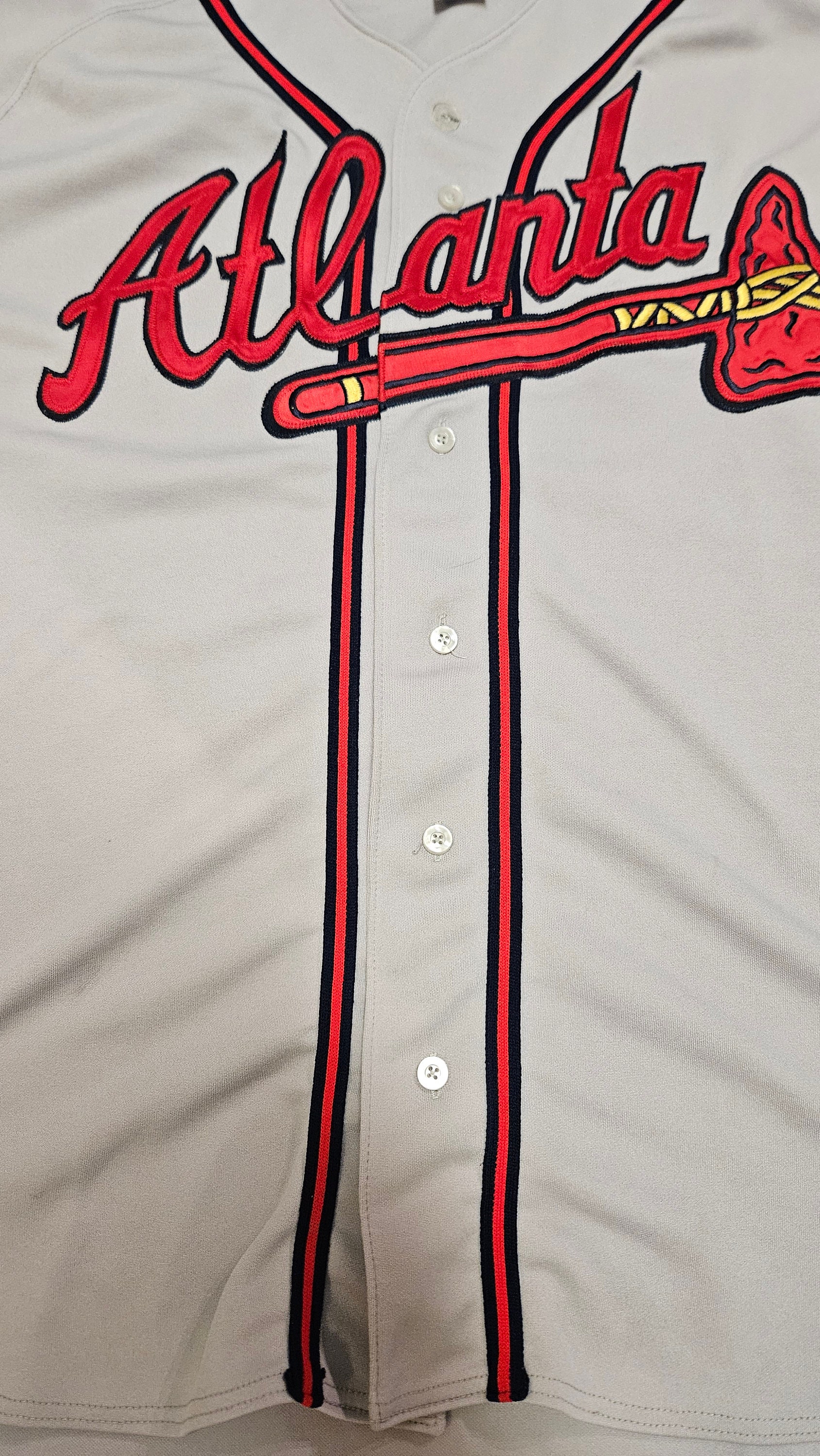 1990-1999 Size 52 Atlanta Braves Russell Authentic Diamond Jersey
