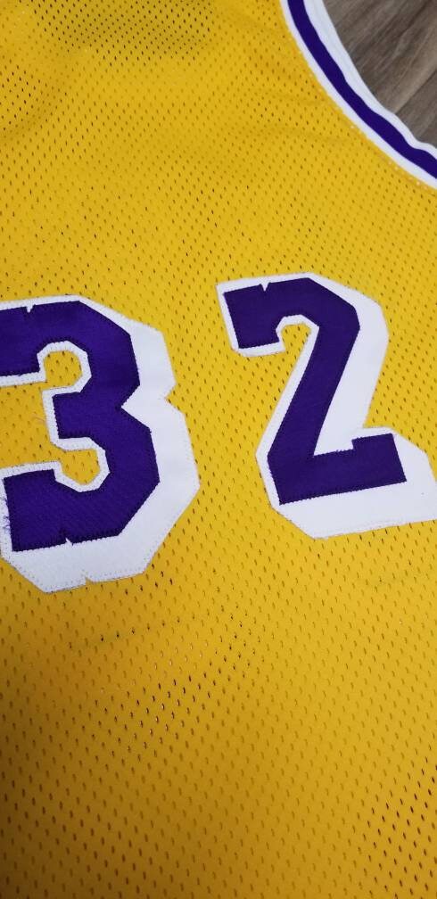 80s ヴィンテージ Sand- Knit NBA LAKERSユニフォーム Vintage Magic Johnson #32 Los Angeles Lakers 80s Sand-Knit