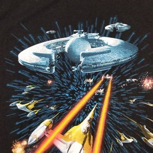 New Large 1999 star wars shirt, star wars episode 1 shirt,90s star wars shirt,star wars prequel shirt image 4