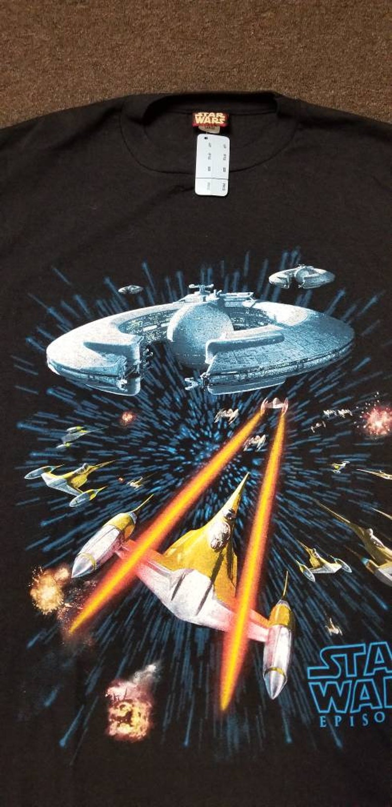 New Large 1999 star wars shirt, star wars episode 1 shirt,90s star wars shirt,star wars prequel shirt image 4