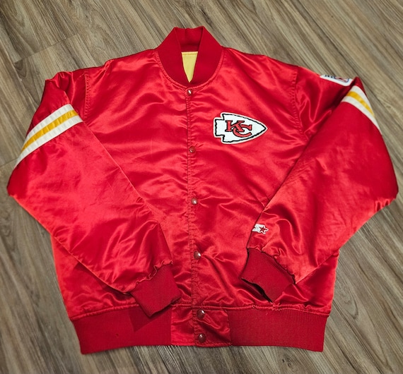 Kansas City Chiefs Satin Bomber Red Jacket