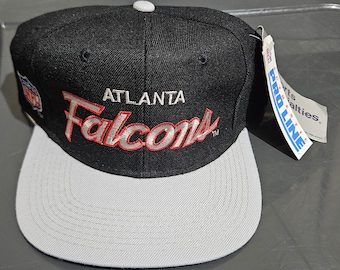 1994 90s atlanta falcons sports specialties hat, Atlanta falcons sports specialties script hat,vintage atlanta falcons hat,falcon hat draft