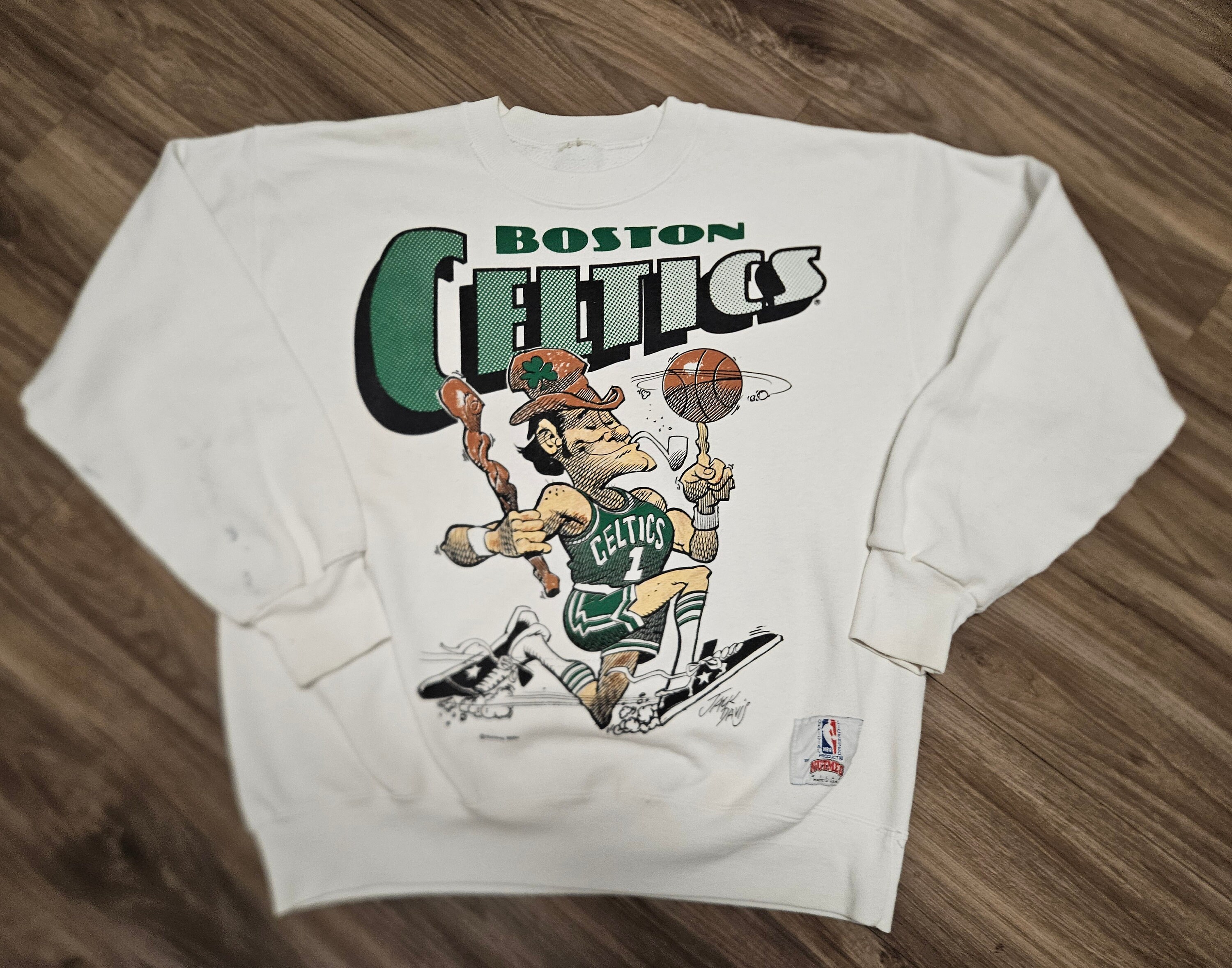 1980s Boston Celtics Sweatshirt boston Celtics Jack Davis Sweatshirt large Celtics Sweatshirt vintage Celtics Sweatshirt celtics Nutmeg Swea Etsy