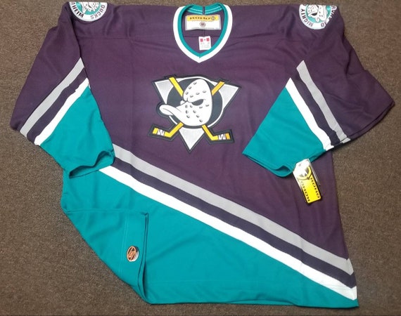 Vintage 1990s Anaheim Mighty Ducks CCM NHL Youth Sized Hockey -  Finland