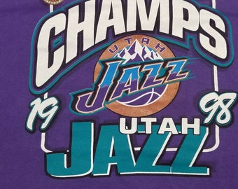 Vintage XL 1998 Utah Jazz Shirt 90s Utah Jazz Shirt, Jazz Vintage XL 1998 Utah Jazz Shirt 90s Utah Jazz Shirt, Jazz