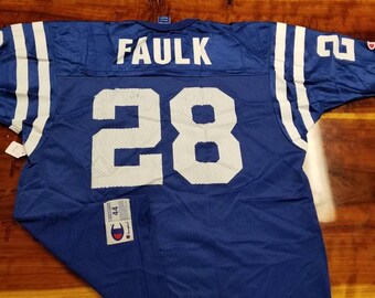 Size 44/Large New deadstock Marshall faulk colts champions football jersey