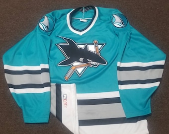 San Jose Sharks Authentic CCM Game Jersey Size Medium