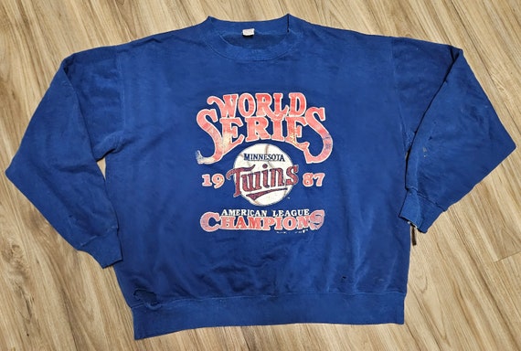 1987 Minnesota Twins world series sweatshirt,XL Minnesota twins crewneck, Minnesota twins sweater,Minnesota twins sweatshirt