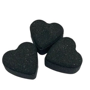 Black Heart Bath Bombs [25 Pack] | Wholesale Bath Bombs | Wholesale | Heart Shaped Bath Bombs