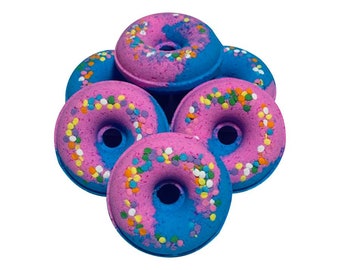 Cotton Candy Doughnut Bath Bomb ~ Donut Bath Bomb ~ Doughnut Bath Fizzy 