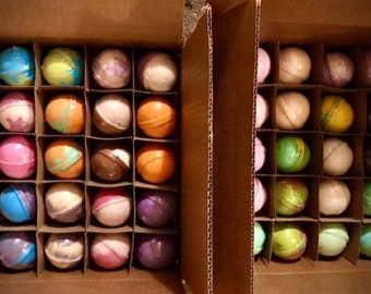 100 Assorted Bath bombs - Wholesale Bath bombs - Assorted Bath bombs - Bulk Bath Bombs