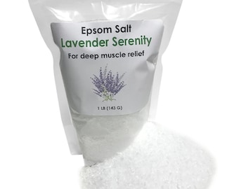 Serenity Lavender 1lb Epsom Salt Soak