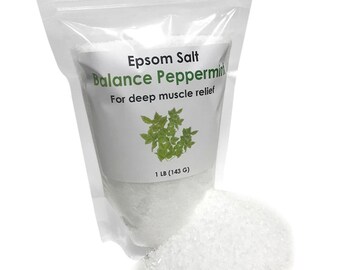 Balance Peppermint 1lb Epsom Salt Soak