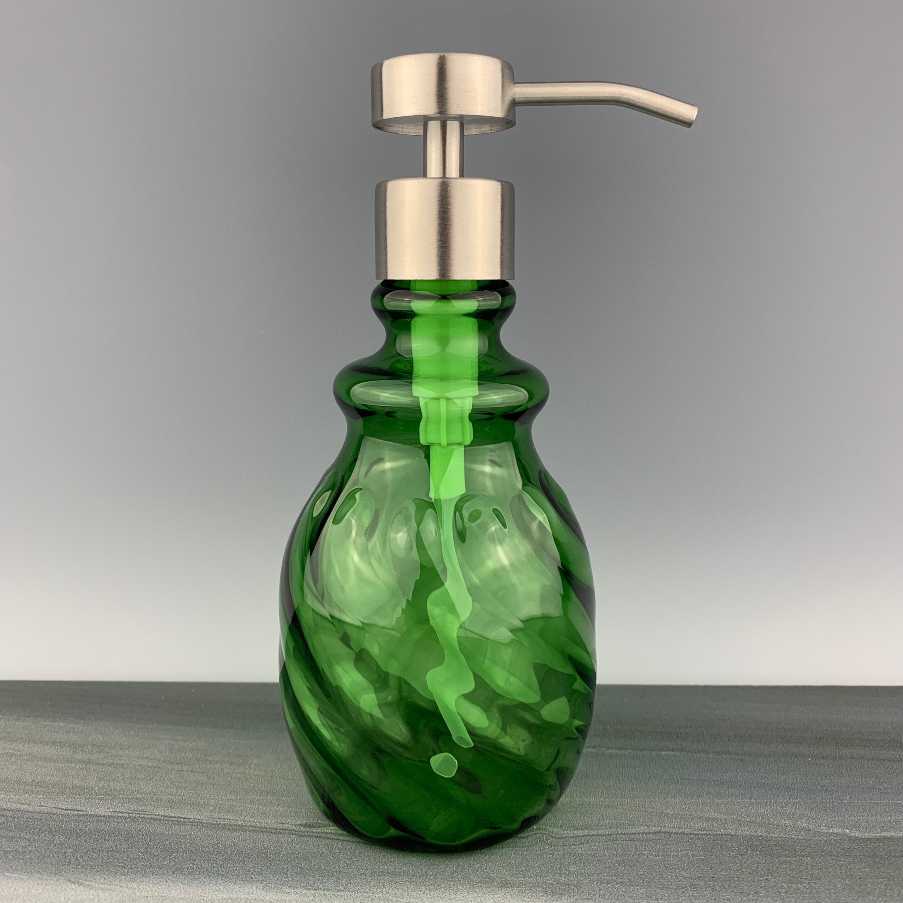 Green Soap Dispenser Etsy