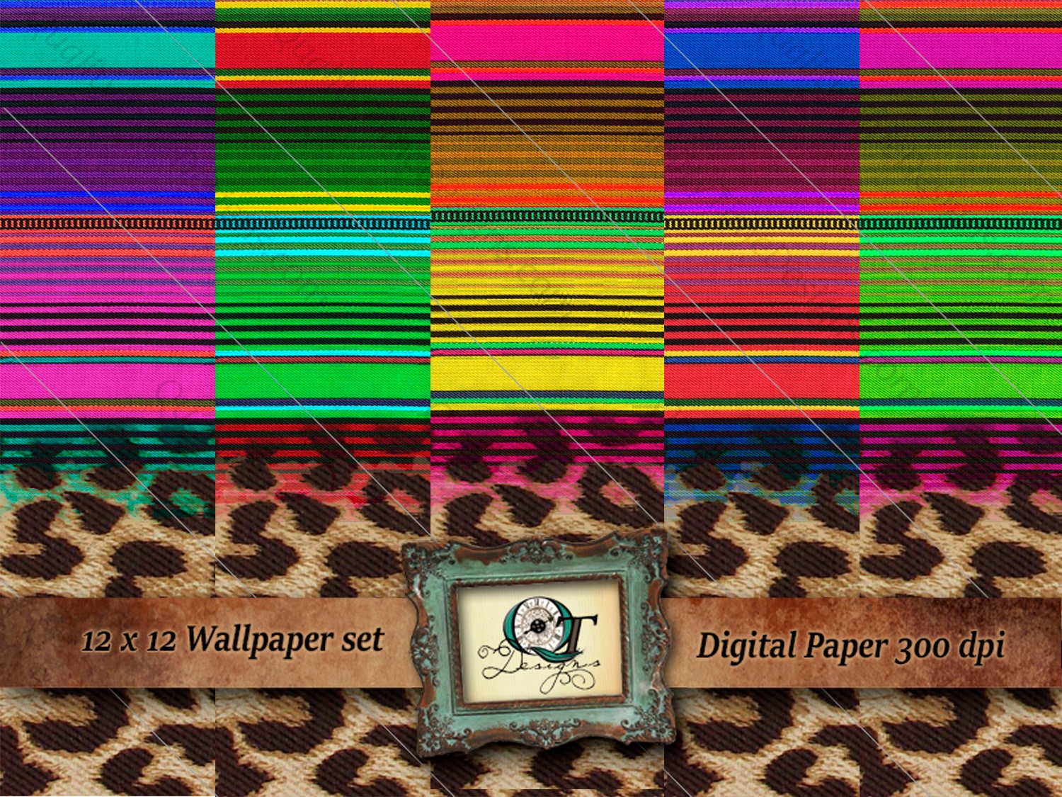 Funky Leopard Serape Digital Wallpaper 12x12 300 Dpi Southern - Etsy Funky Leopard Serape Digital Wallpaper 12x12 300 Dpi Southern - Etsy