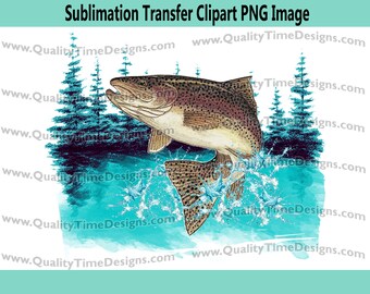Clip Art - Brown Trout 001 - by Quality Time Designs