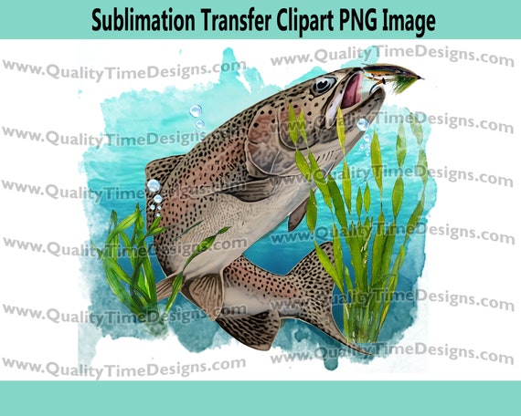 Clip Art - Brown Trout 002 - by Quality Time Designs