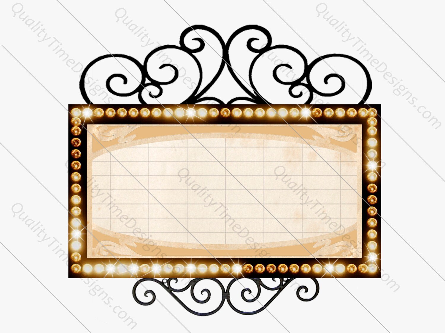 Marquee Sign Frame with Lights png images with transparent background ...