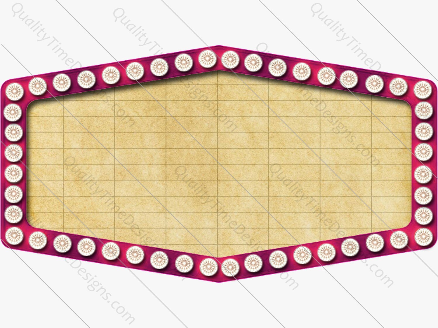 Pink Marquee Sign Frame With Lights Vegas Sign Frame Png Etsy