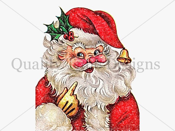 Christmas Santa Head Clip Art Transparent Background Santa Clause St Nick Holiday Festivity Holiday Decoration Graphic Vintage