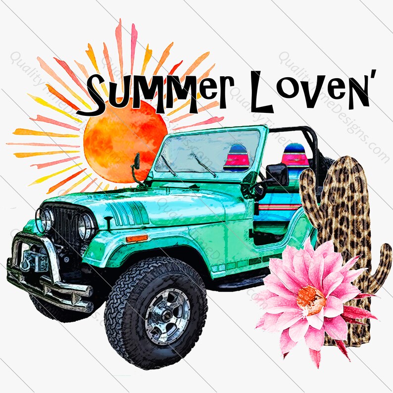 Download Printable Sublimation Design Summer Loven Jeep Serape | Etsy