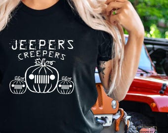Camiseta Jeepers Creepers, Camiseta de Halloween, Camiseta de la temporada espeluznante, Gráfico espeluznante de Halloween