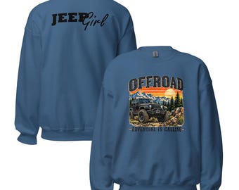 Sudadera todoterreno, sudadera de aventura en la montaña, sudadera unisex 4x4, sudadera con estampado todoterreno, regalo para amantes del todoterreno, sudadera para actividades al aire libre