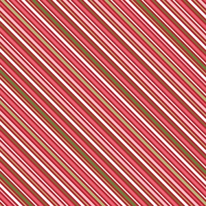 Cup of Cheer - Christmas Print - Peppermint Stripe - Kimberbell Fabric - Cotton Fabric - Maywood Fabric -