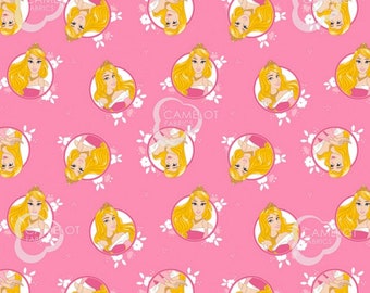Princess Fabric - 1 Yard Cut - Camelot Fabric- Licensed Fabric - Cotton Fabric - Quilting Fabric