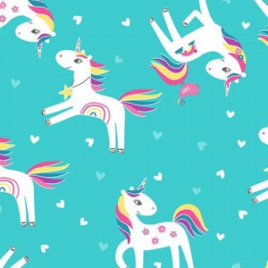Unicorn Magic - 1 Yard Cut  - cotton fabric- quilting fabric - Fabric - Mask Fabric