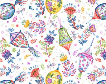 Floral  Fabric - 1 Yard Cut - Mask Fabric - Quilting Fabric - Cotton Fabric
