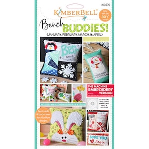 Kimberbell Bench pillow bodies - Embroidery CD