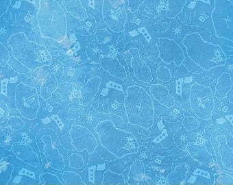 Shiver me whiskers fabric - 1 yard cut - cotton fabric - northcott fabric - mask fabric -quilting fabric