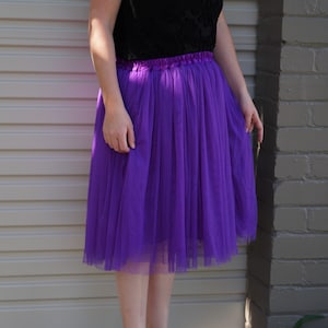 Grape Tulle Skirt - Women's Fashion, Party, Bridesmaid Prom Skirt