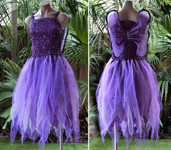 purple fairy dress womens Purple Puff Fairy Dress L main image 0